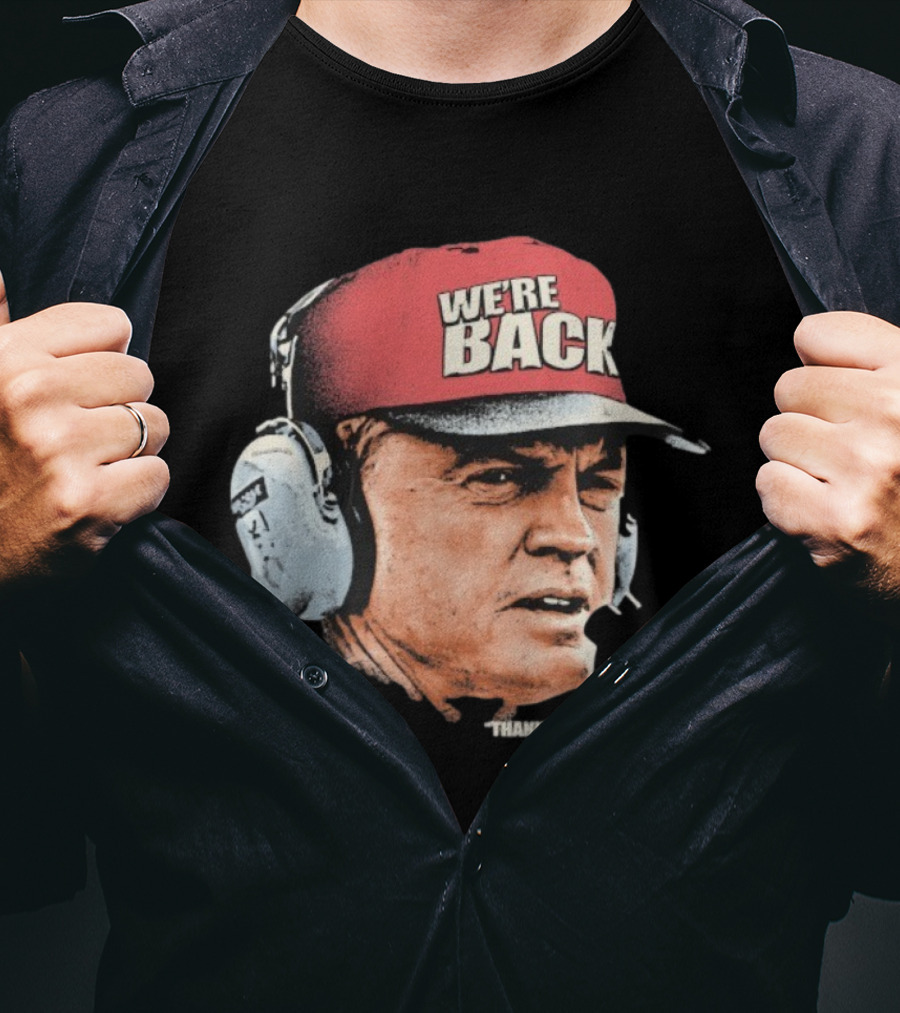 Matt Rhule We’re Back Thanks Coach Nebraska Cornhuskers Headset T-Shirt
