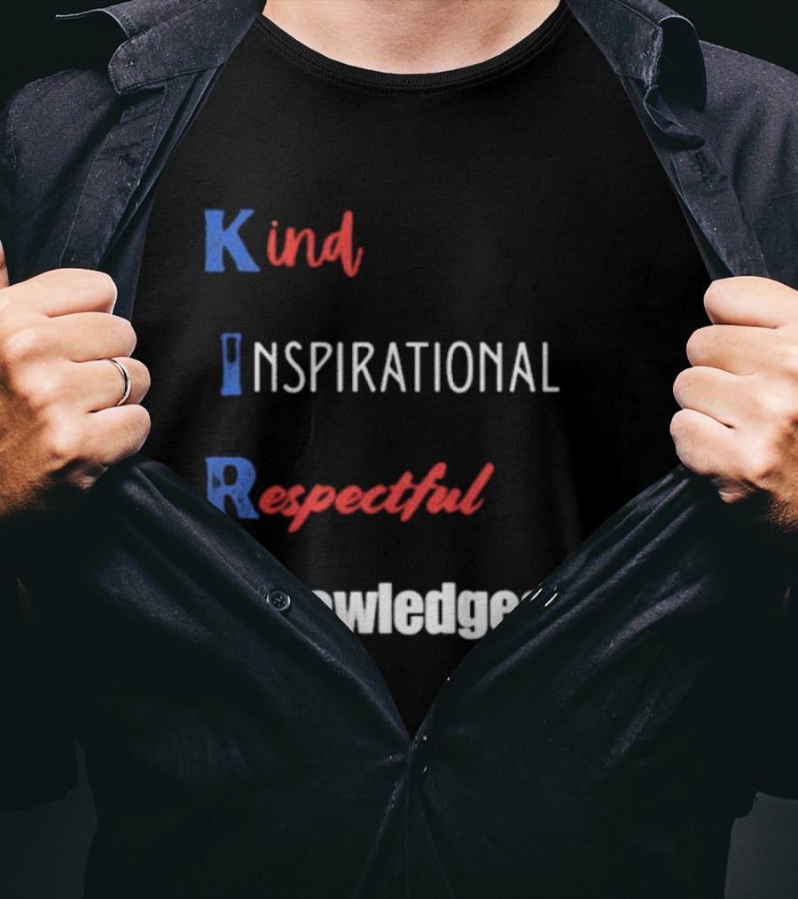 Kind Inspirational Respectful Knowledgeable Charlie Kirk T-Shirt