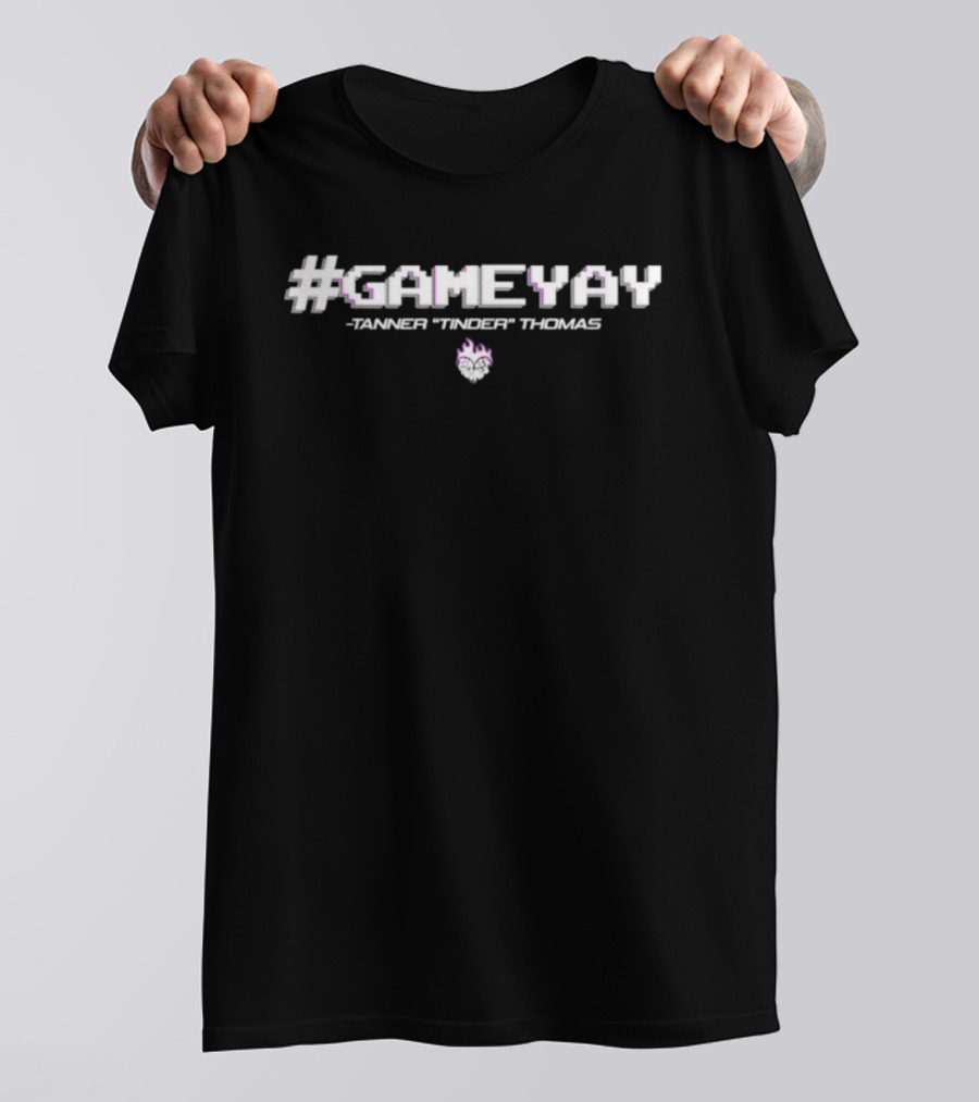 #GAMEYAY Tanner Twitch Thomas Flame Icon T-Shirt