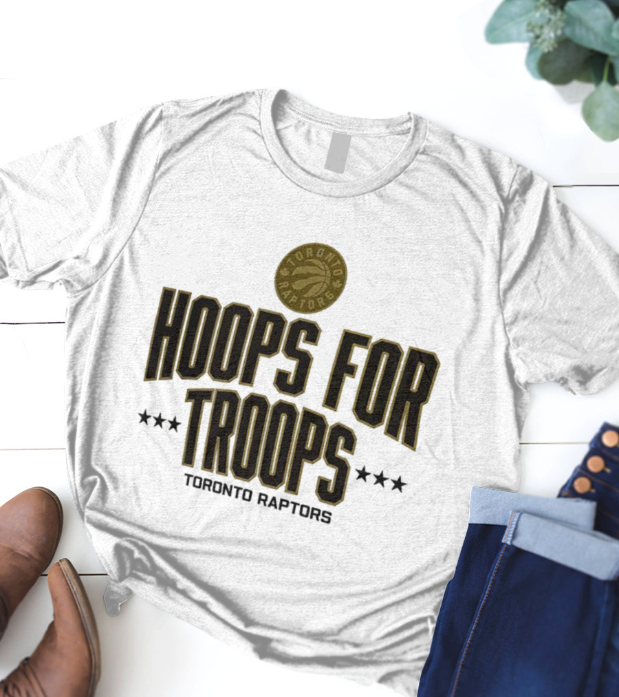 Toronto Raptors Hoops For Troops Tribute Initiative T-Shirt