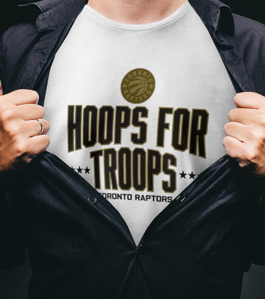 Toronto Raptors Hoops For Troops Tribute Initiative T-Shirt