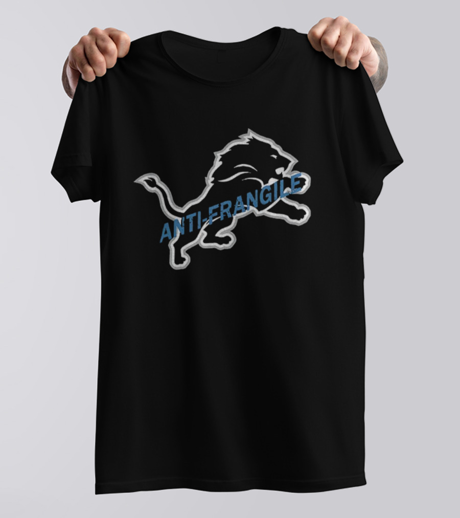 Detroit Lions Anti-Fragile Grit NFL Football T-Shirt