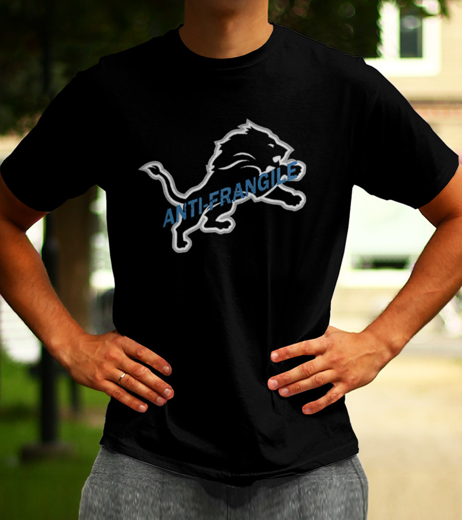 Detroit Lions Anti-Fragile Grit NFL Football T-Shirt