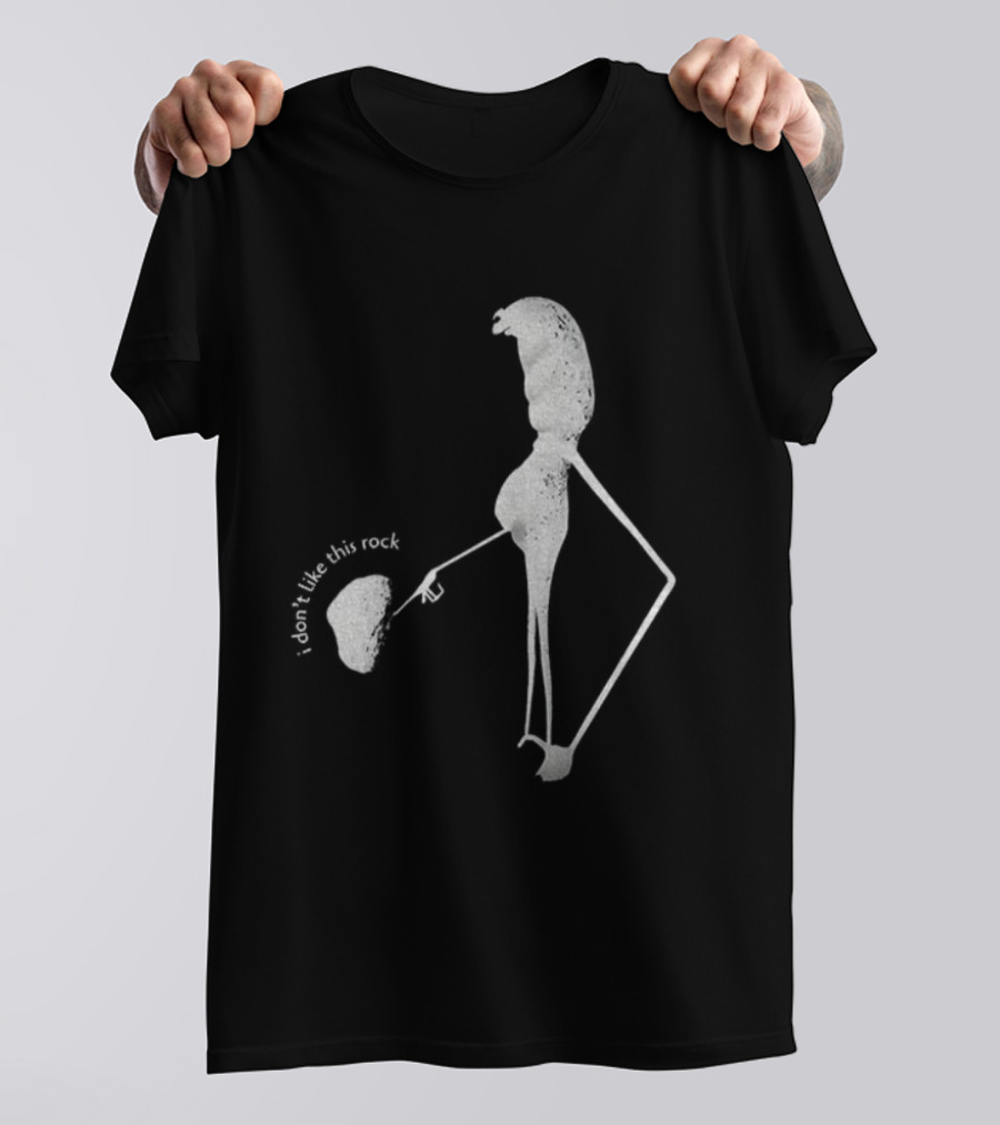 I Don’t Like This Rock Marcus Meme Stick Figure Pointing Gesture T-Shirt