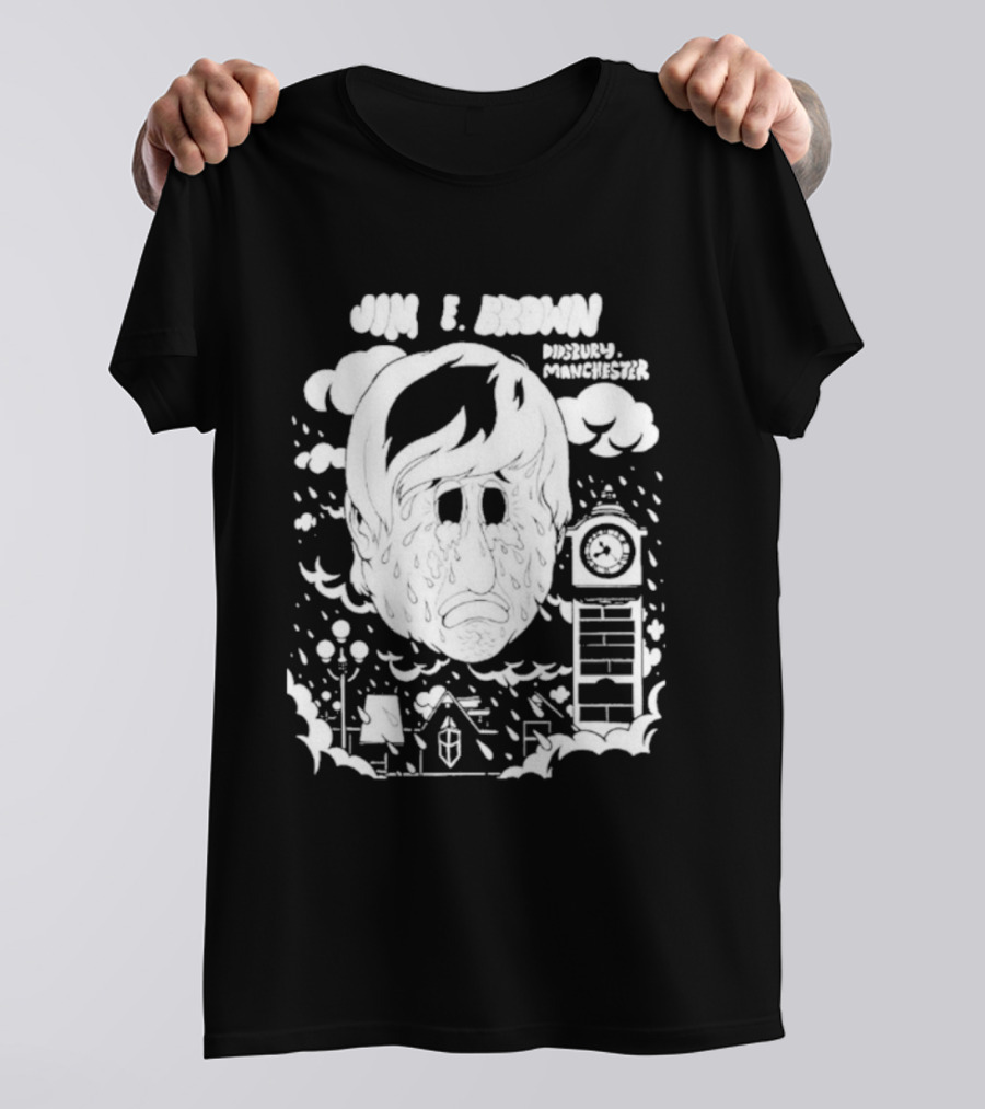 Jim E. Brown Didsbury Manchester Tower Dripping Portrait T-Shirt