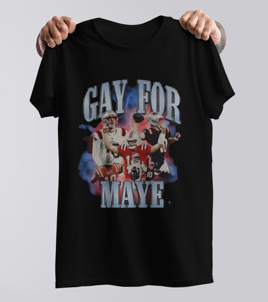 Gay For Maye New England Patriots Football Theme T-Shirt