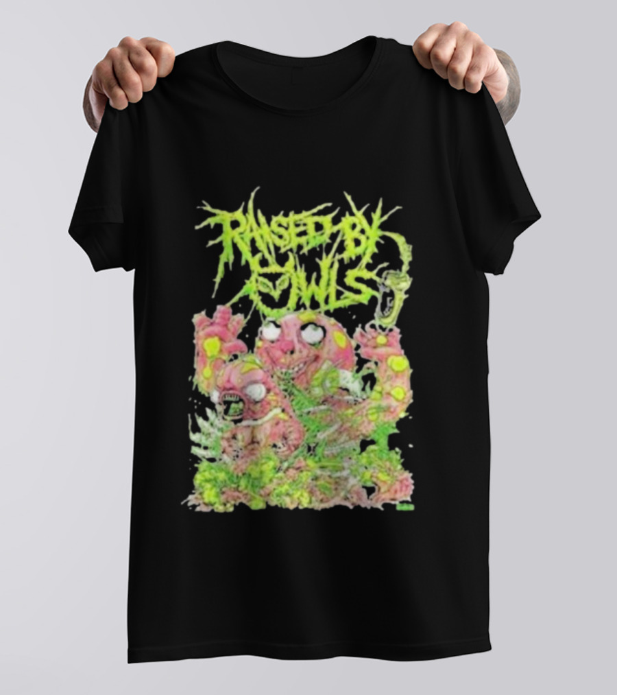 Transfusion Owls Neon Gore Monster Brutal Horror Metal T-Shirt