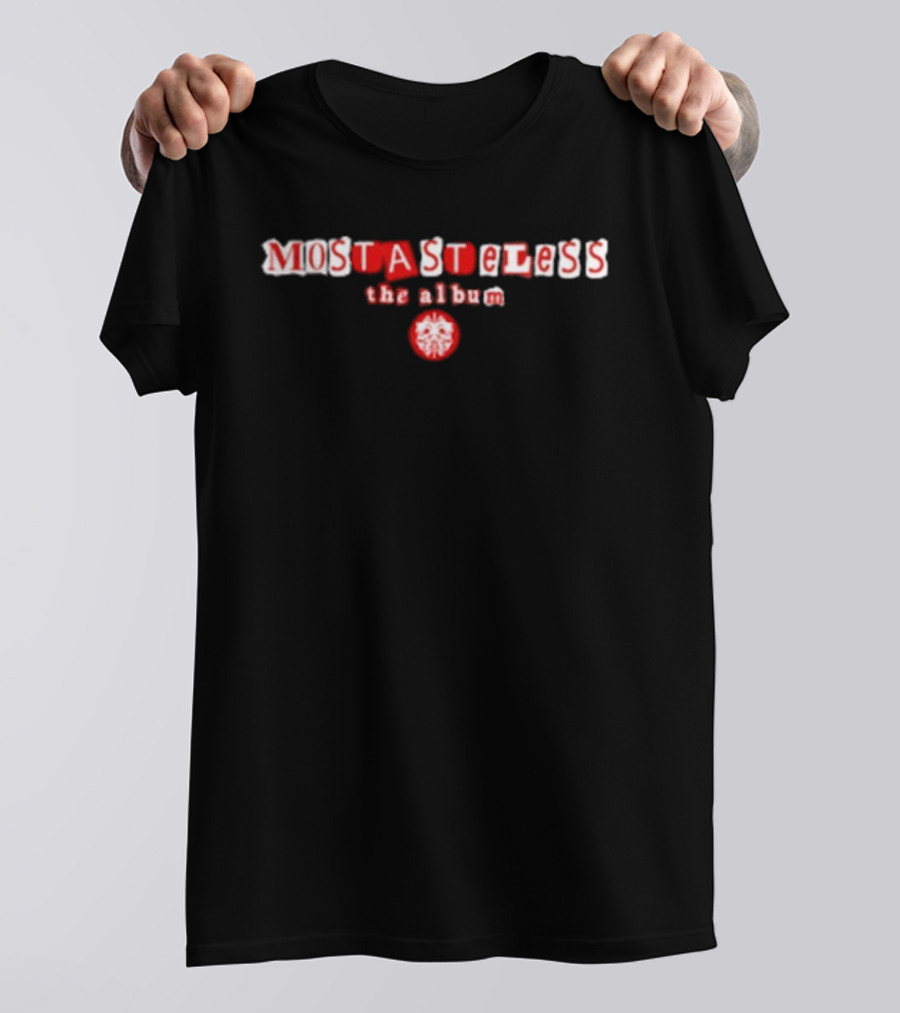 Twizted Mostasteless The Album Red And White Text With Iconic Symbol T-Shirt