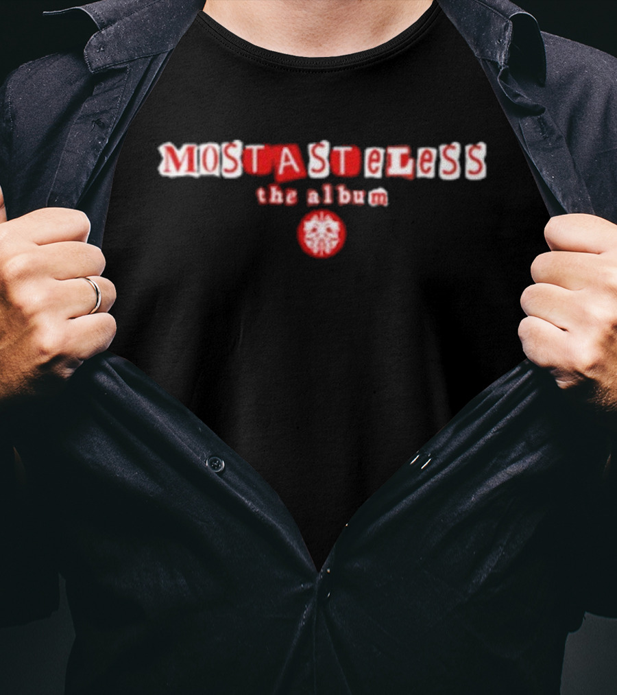Twizted Mostasteless The Album Red And White Text With Iconic Symbol T-Shirt