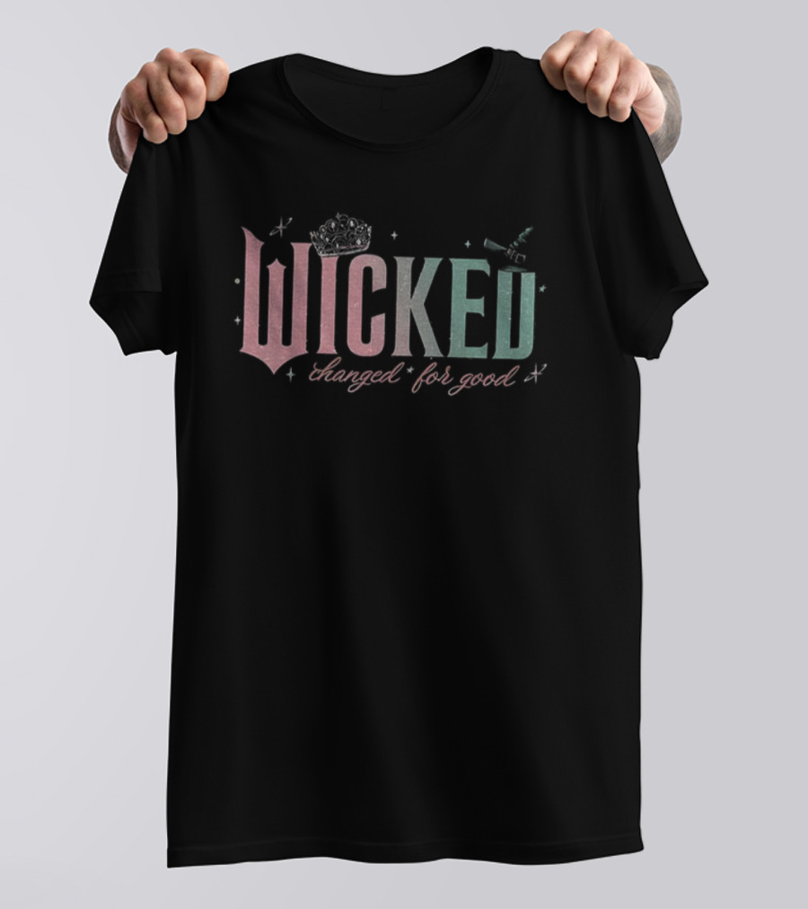 Wicked Changed For Good Merry Christmas Book Holiday T-Shirt
