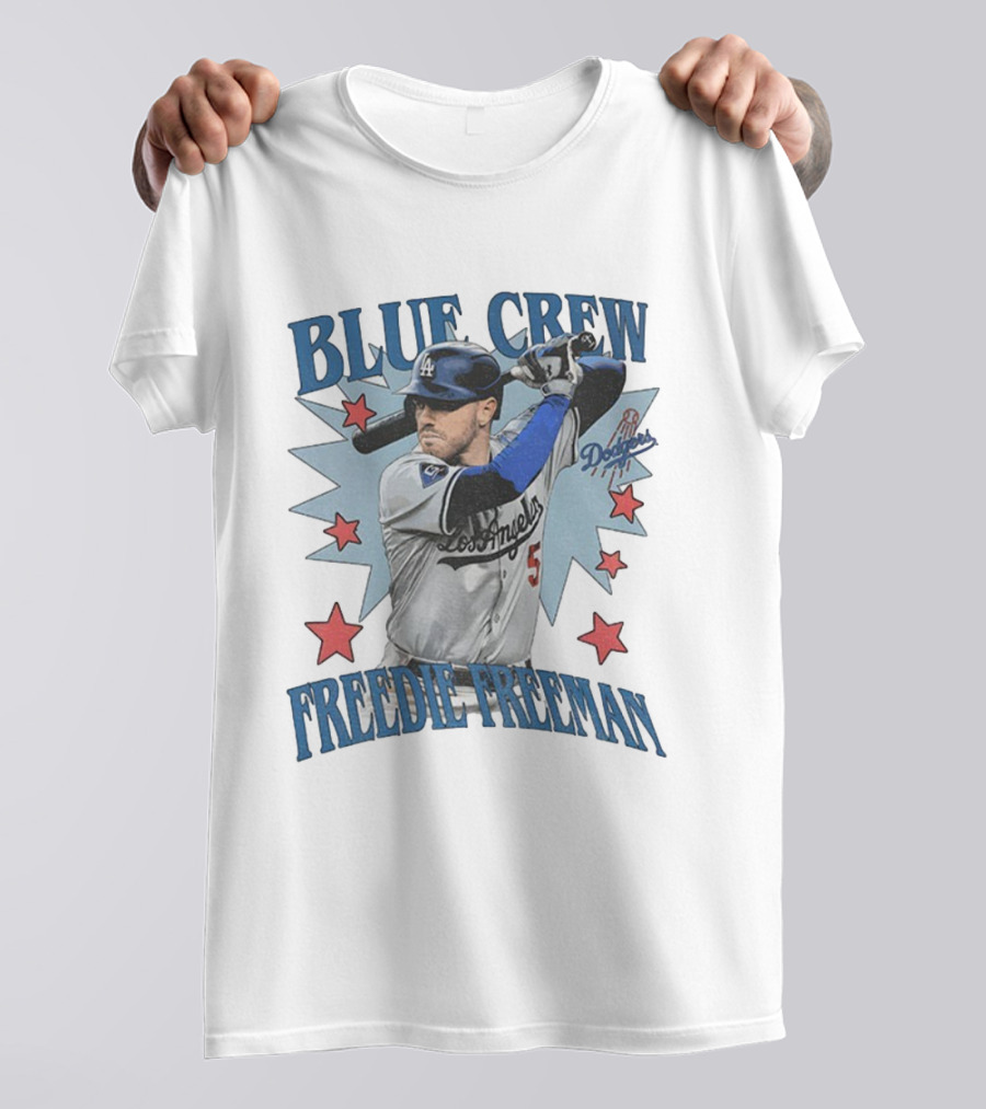 Blue Crew Dodgers Freddie Freeman Los Angeles Baseball Players T-Shirt