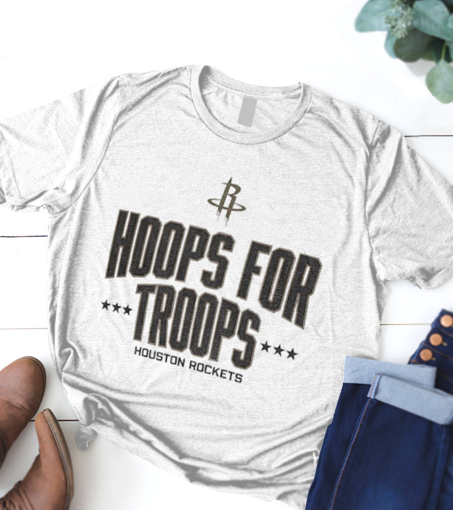 Houston Rockets Hoops For Troops NBA Basketball T-Shirt