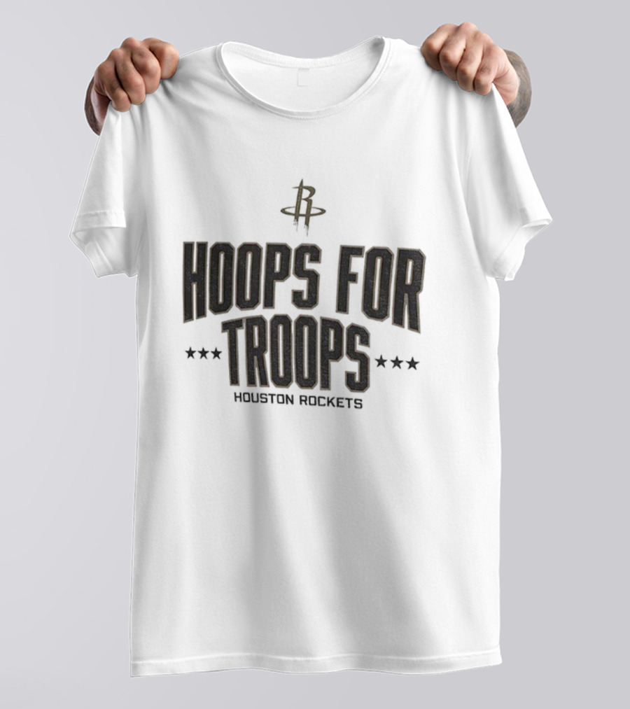Houston Rockets Hoops For Troops NBA Basketball T-Shirt