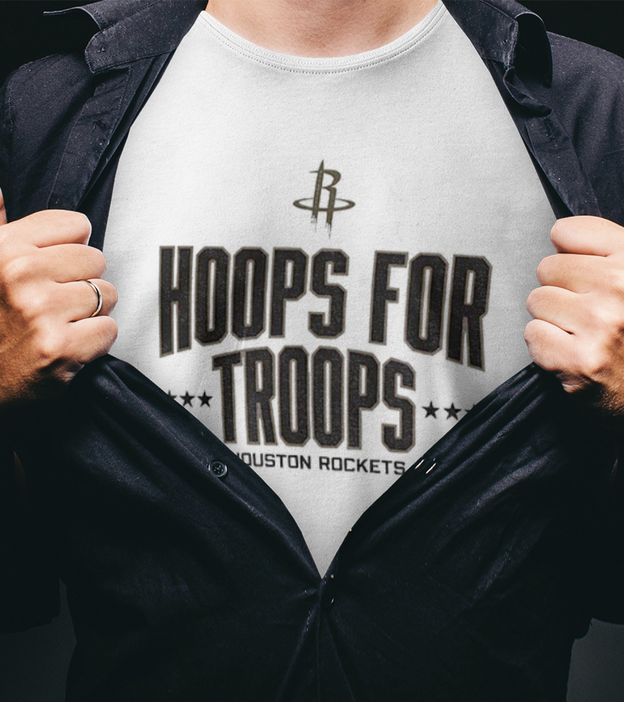 Houston Rockets Hoops For Troops NBA Basketball T-Shirt