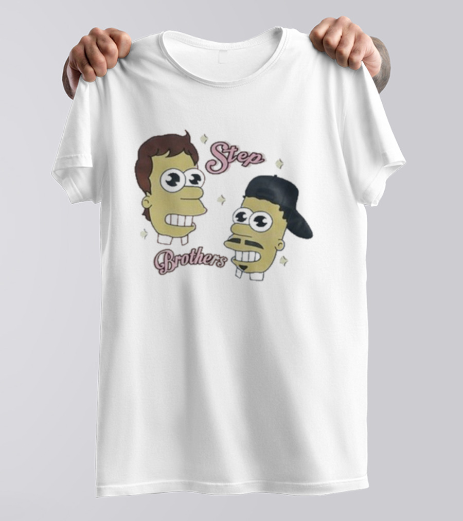 Julian And Logan Step Brothers Christmas Simpsons Style T-Shirt