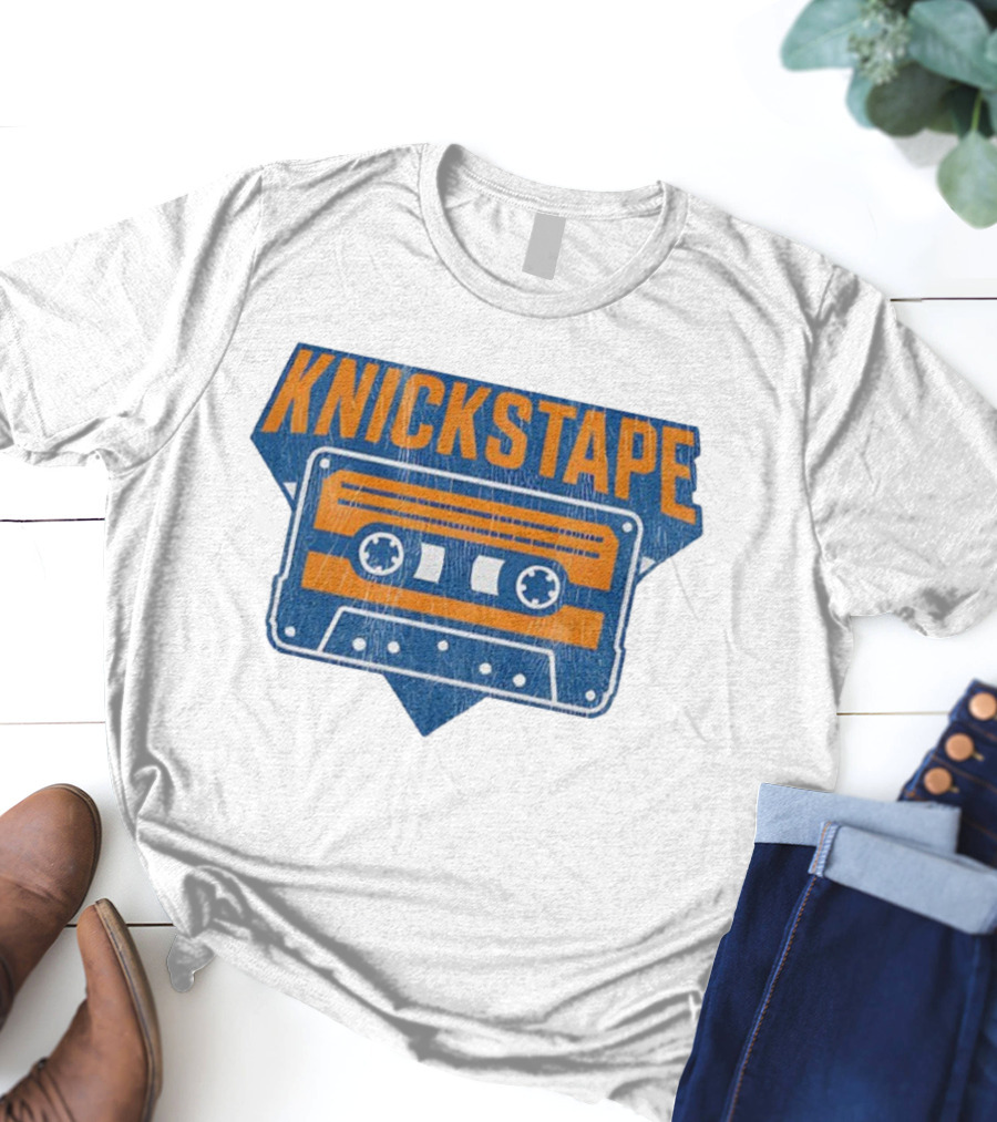 Knickstape Cassette New York Knicks Retro Fan Gear T-Shirt