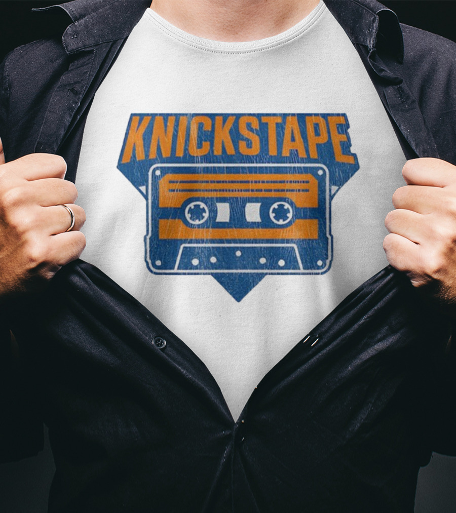 Knickstape Cassette New York Knicks Retro Fan Gear T-Shirt