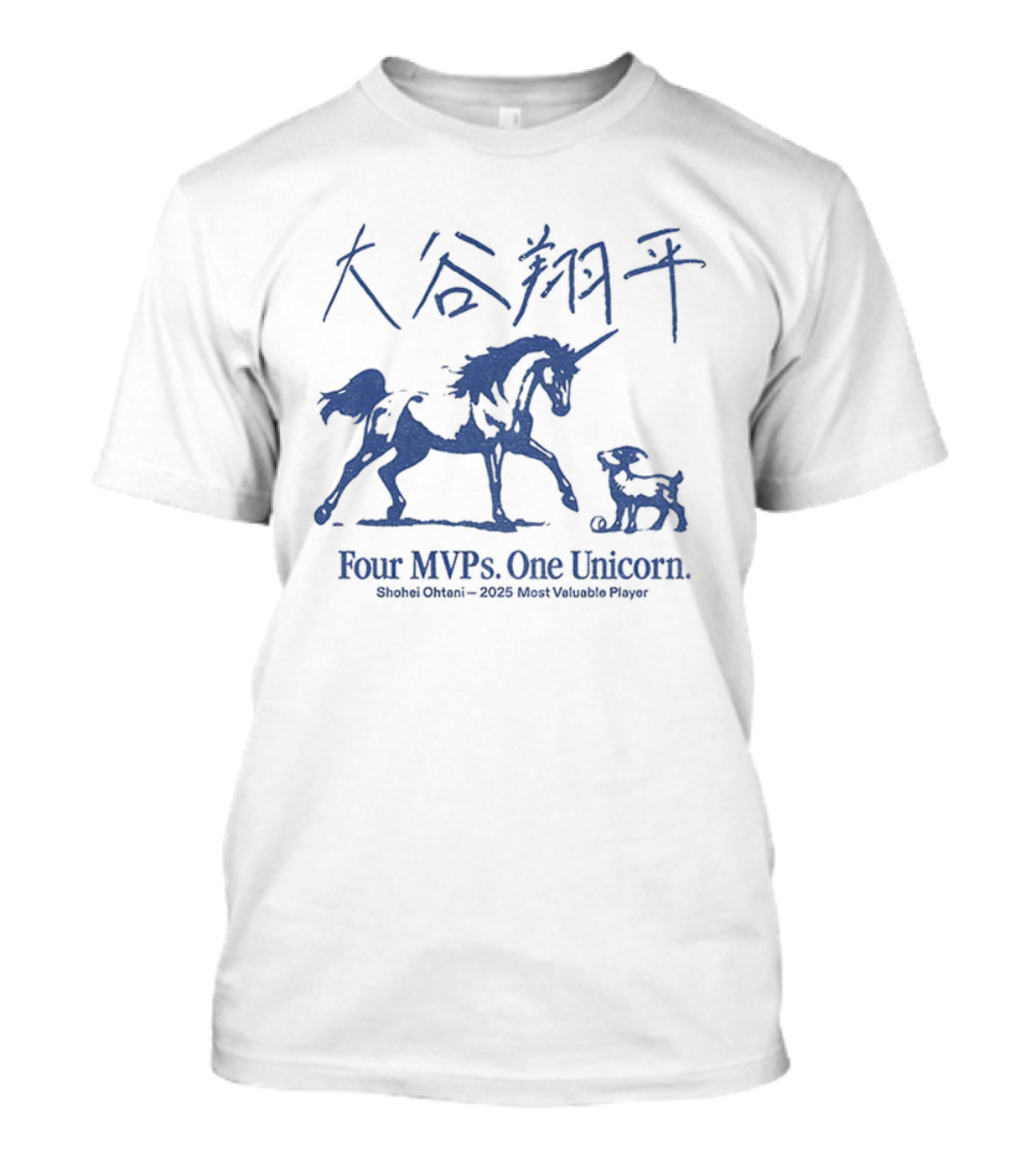 大谷翔平 Four MVPs One Unicorn Shohei Ohtani 2025 Most Valuable Player Japan T-Shirt