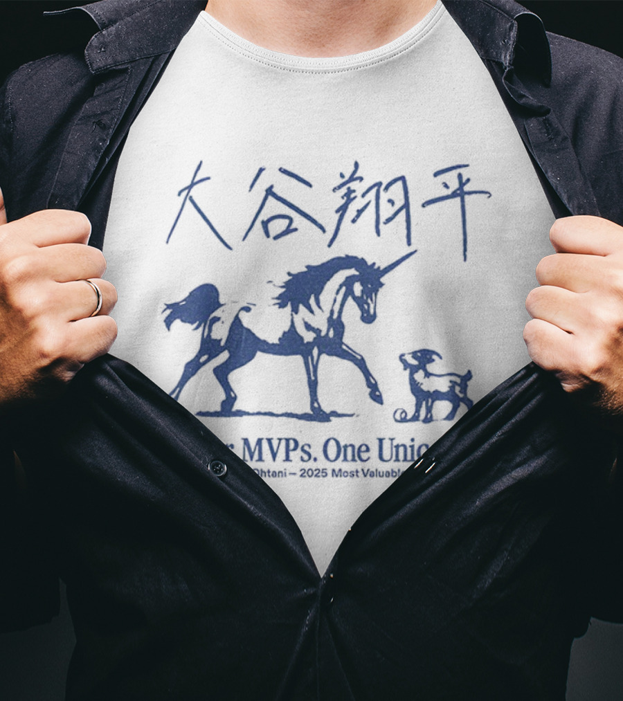 大谷翔平 Four MVPs One Unicorn Shohei Ohtani 2025 Most Valuable Player Japan T-Shirt