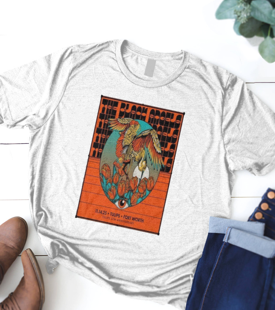The Black Angels Tulips 5th Anniversary Fort Worth November 14 2025 T-Shirt
