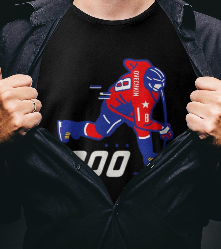 Alex Ovechkin 900 Washington Capitals NHL Hockey Player Milestone Achievement T-Shirt