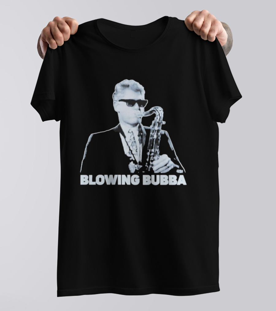 Bubba Diablo Macabre Blowing Bubba Saxophone Retro Style T-Shirt
