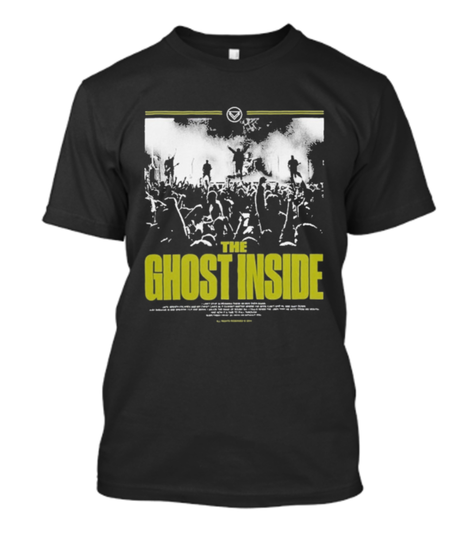 The Ghost Inside Hardcore Band Merchandise Yellow And White Logo T-Shirt