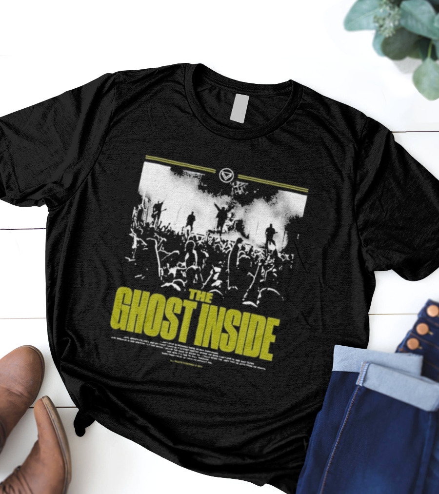 The Ghost Inside Hardcore Band Merchandise Yellow And White Logo T-Shirt