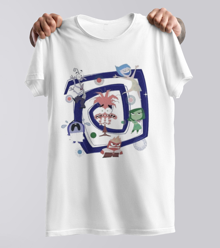 Inside Out 2 Joy Sadness Disgust Anger Fear Spiral Emotions T-Shirt