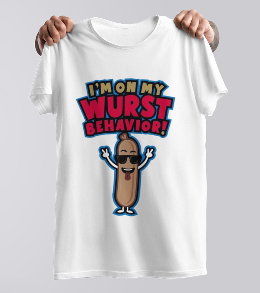 Jonas Brothers I'm On My Wurst Behavior Sausage Sunglasses Fun T-Shirt