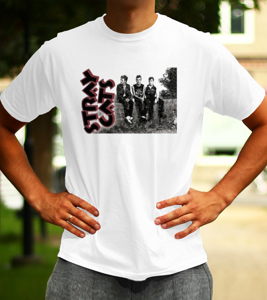 Stray Cats Band Vintage Black And White Rockabilly Trio T-Shirt