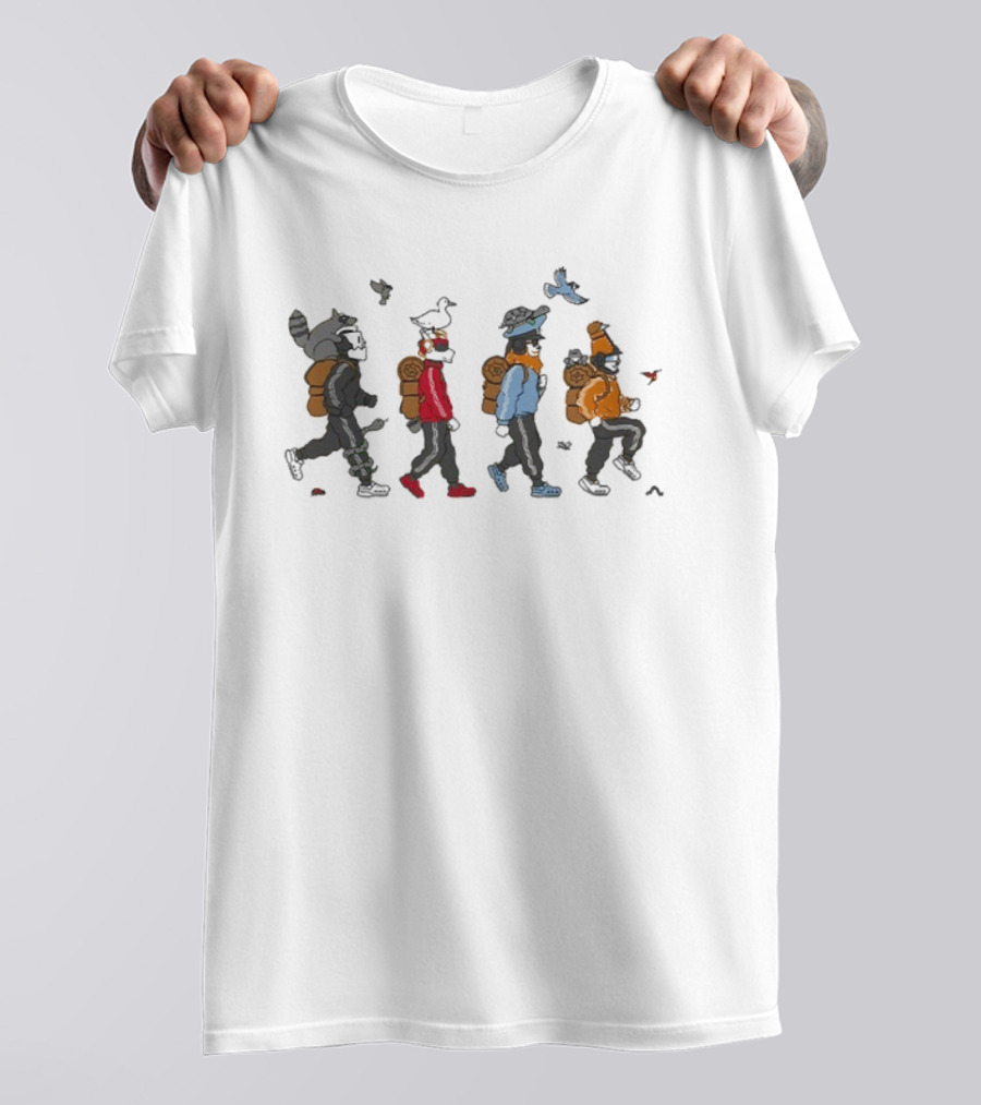 TWRP Critters Marching Raccoon Adventure Journey T-Shirt