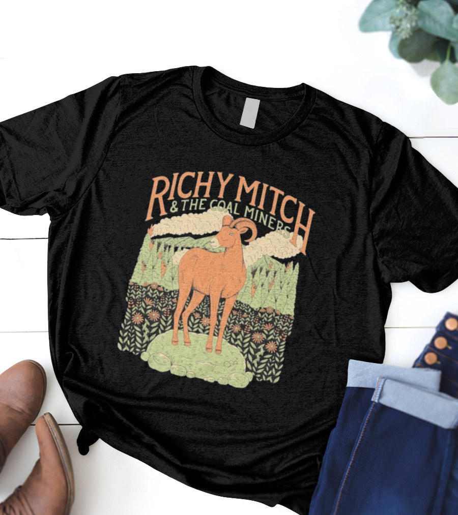 Richy Mitch And The Coal Miners Bighorn Goat Forest Scene T-Shirt
