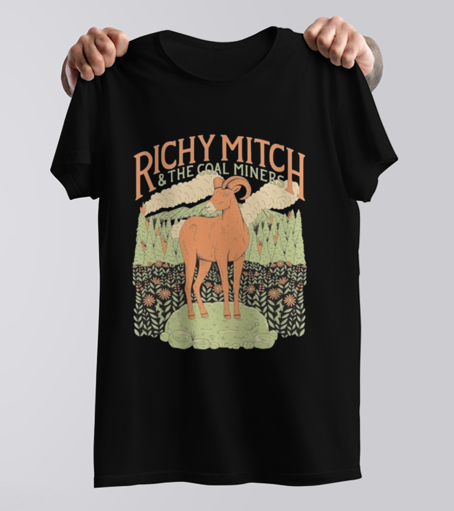 Richy Mitch And The Coal Miners Bighorn Goat Forest Scene T-Shirt