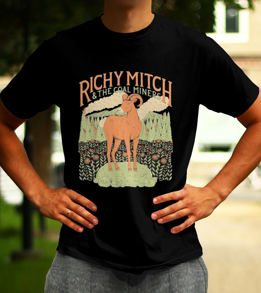 Richy Mitch And The Coal Miners Bighorn Goat Forest Scene T-Shirt