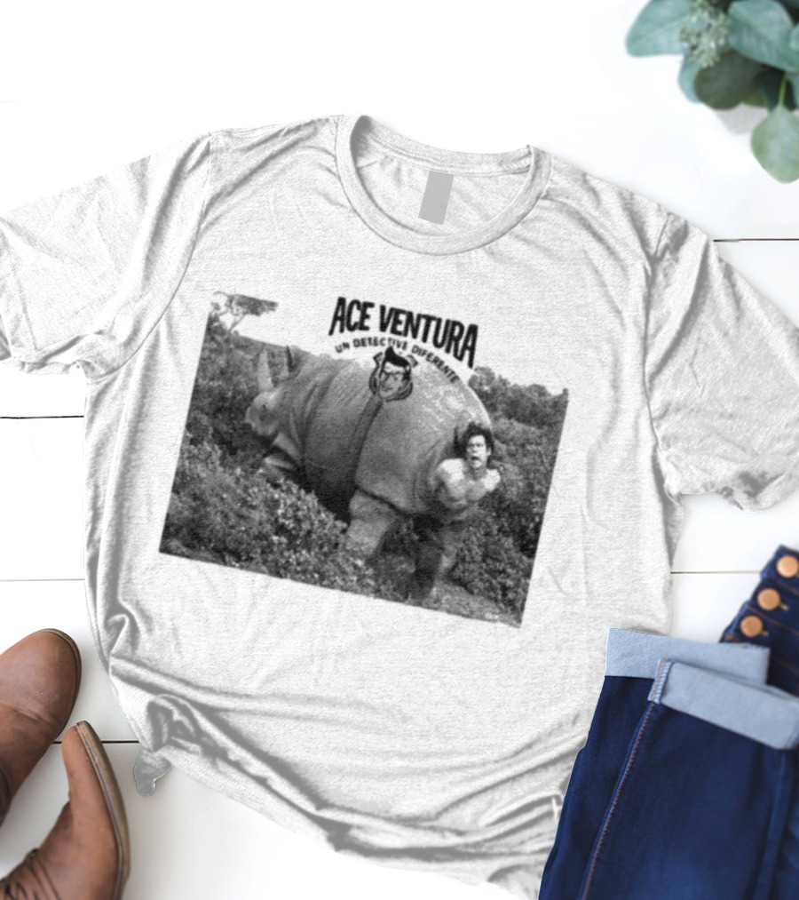 Ace Ventura Un Detective Diferente Rhino Escape Scene T-Shirt