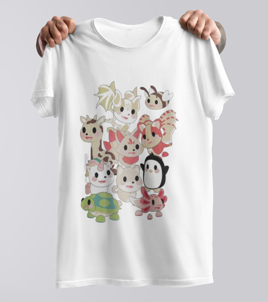 Adopt Me Pastel Pals Cute Animal Characters Collection For Fun Play And Creativity T-Shirt