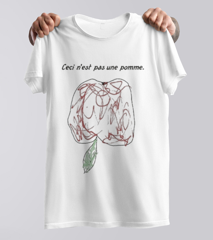 Ceci N'est Pas Une Pomme McElroy This Is Not An Apple T-Shirt