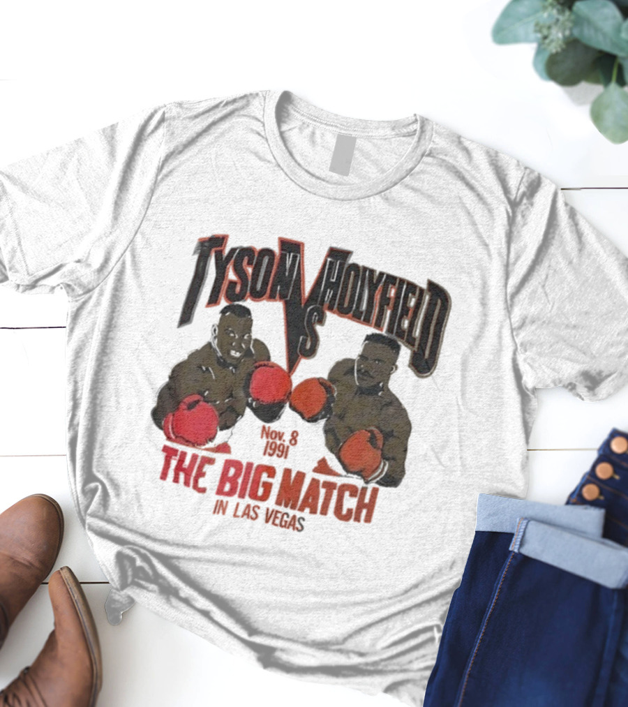 Tyson Vs Holyfield Nov 8 1991 The Big Match In Las Vegas T-Shirt