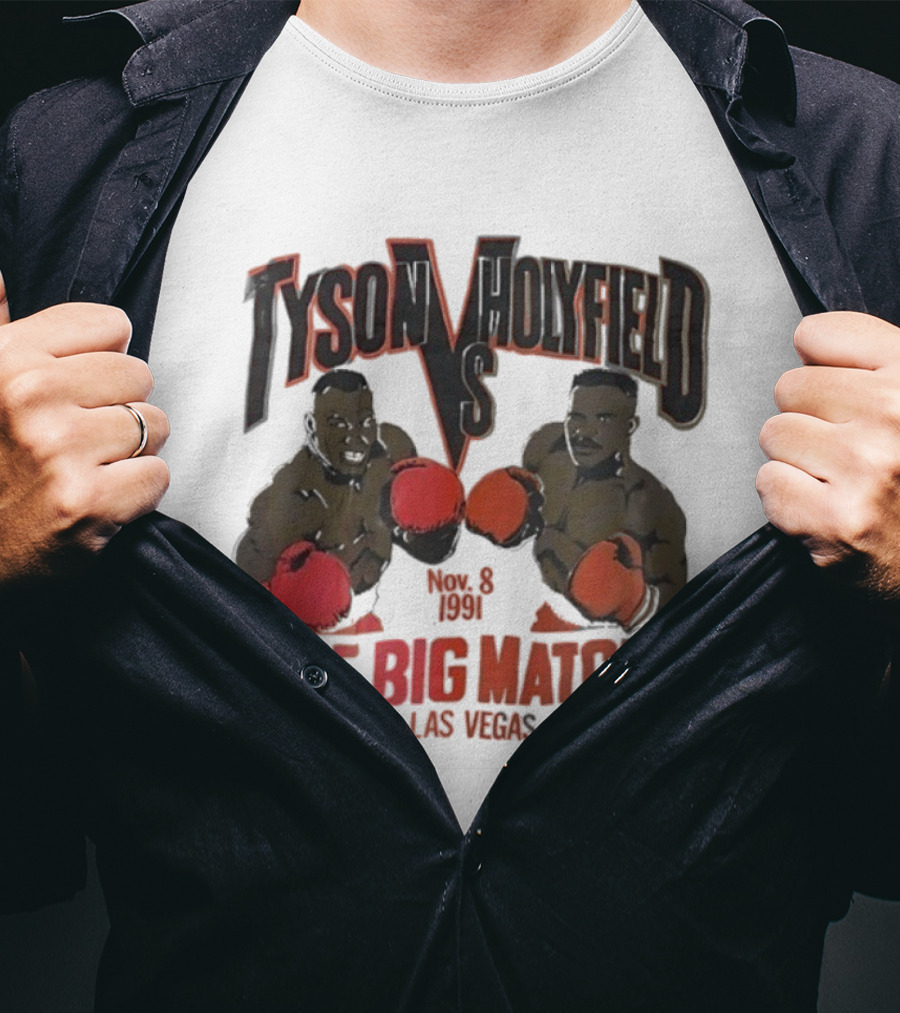Tyson Vs Holyfield Nov 8 1991 The Big Match In Las Vegas T-Shirt