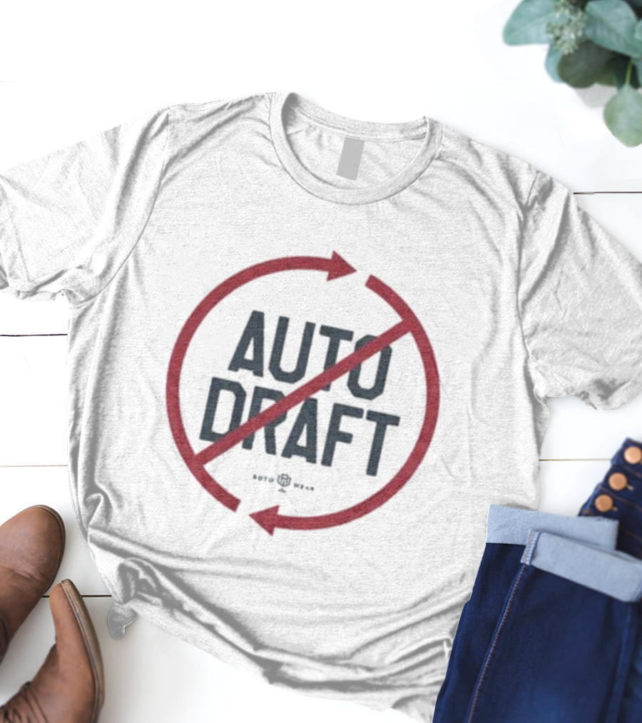 Auto Draft No Circle Arrows Fantasy Sports Fandom T-Shirt