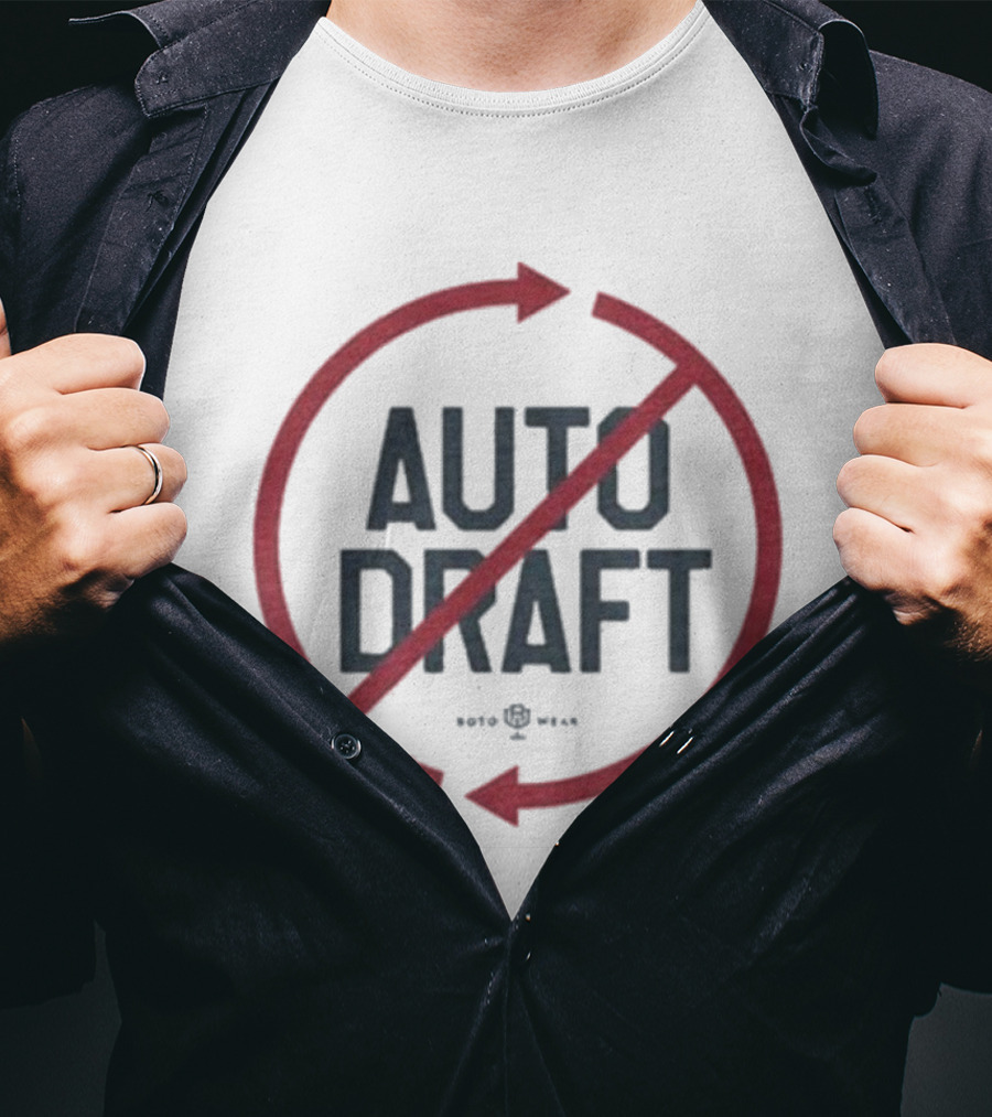 Auto Draft No Circle Arrows Fantasy Sports Fandom T-Shirt