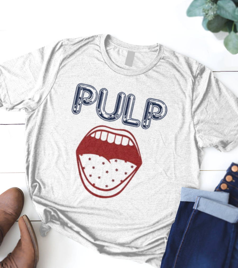 Pulp Us Tour Big Mouth Stars Logo T-Shirt