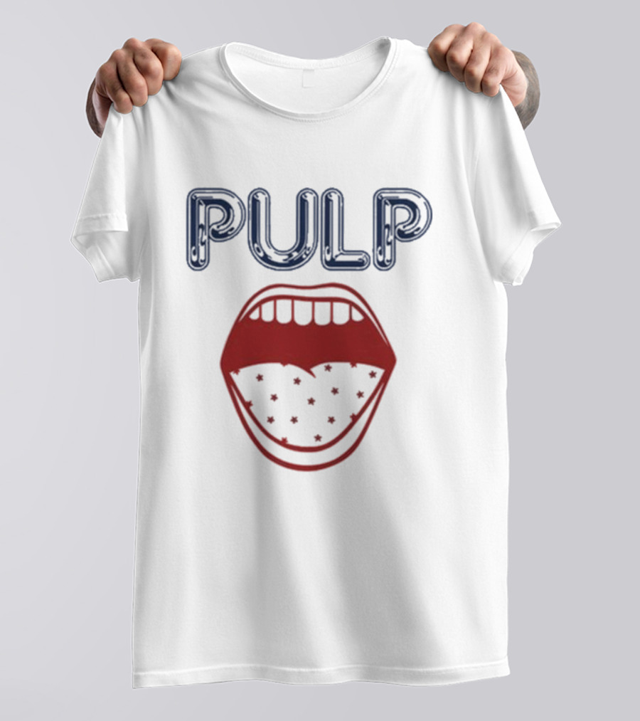 Pulp Us Tour Big Mouth Stars Logo T-Shirt