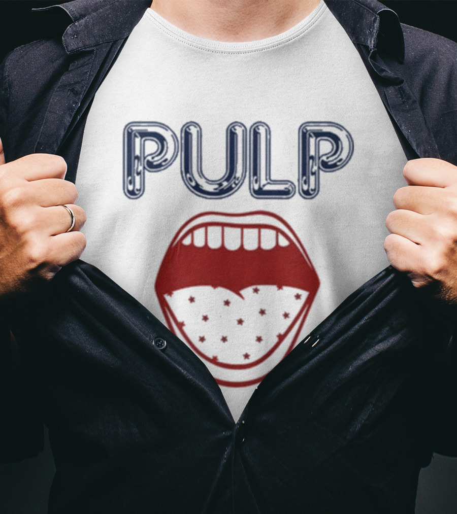 Pulp Us Tour Big Mouth Stars Logo T-Shirt