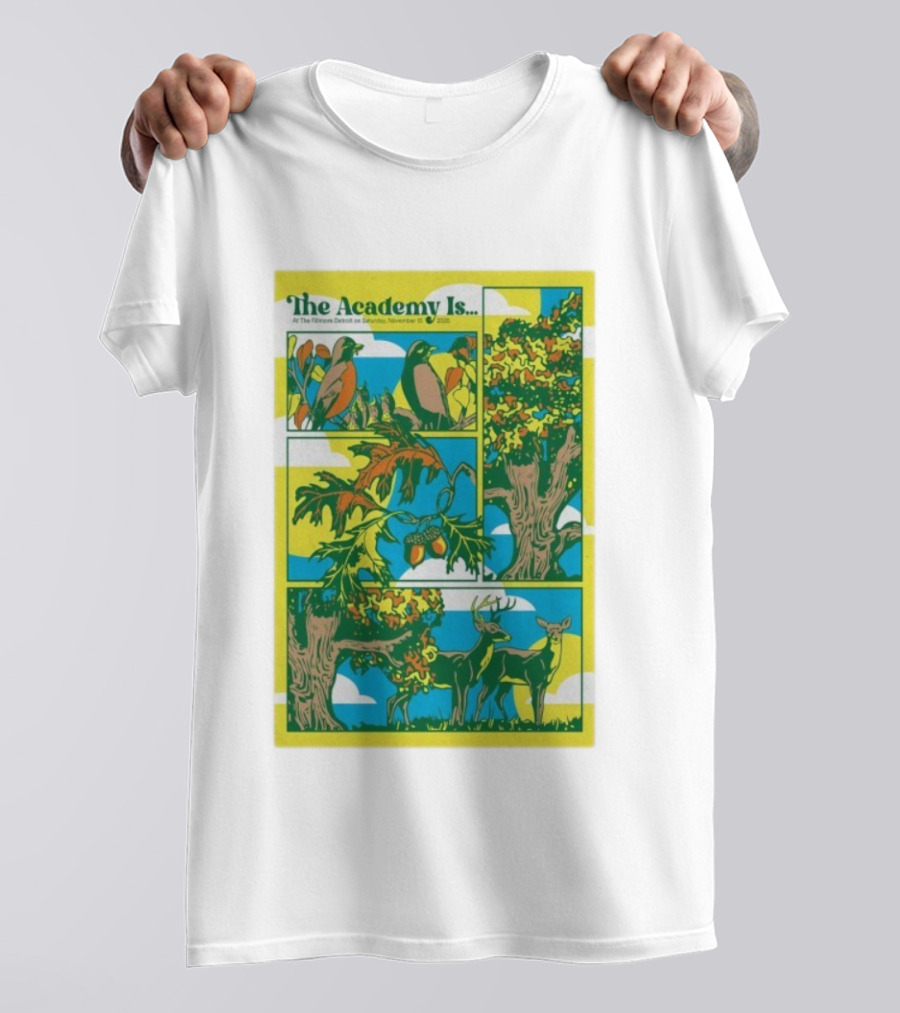 The Academy Is Florence Detroit November 15 2025 Wildlife Forest Scene T-Shirt
