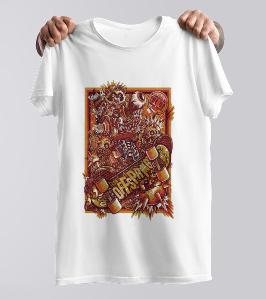 The Offspring Crazy Cartoon Graphics O2 Arena Nov 14 2025 T-Shirt