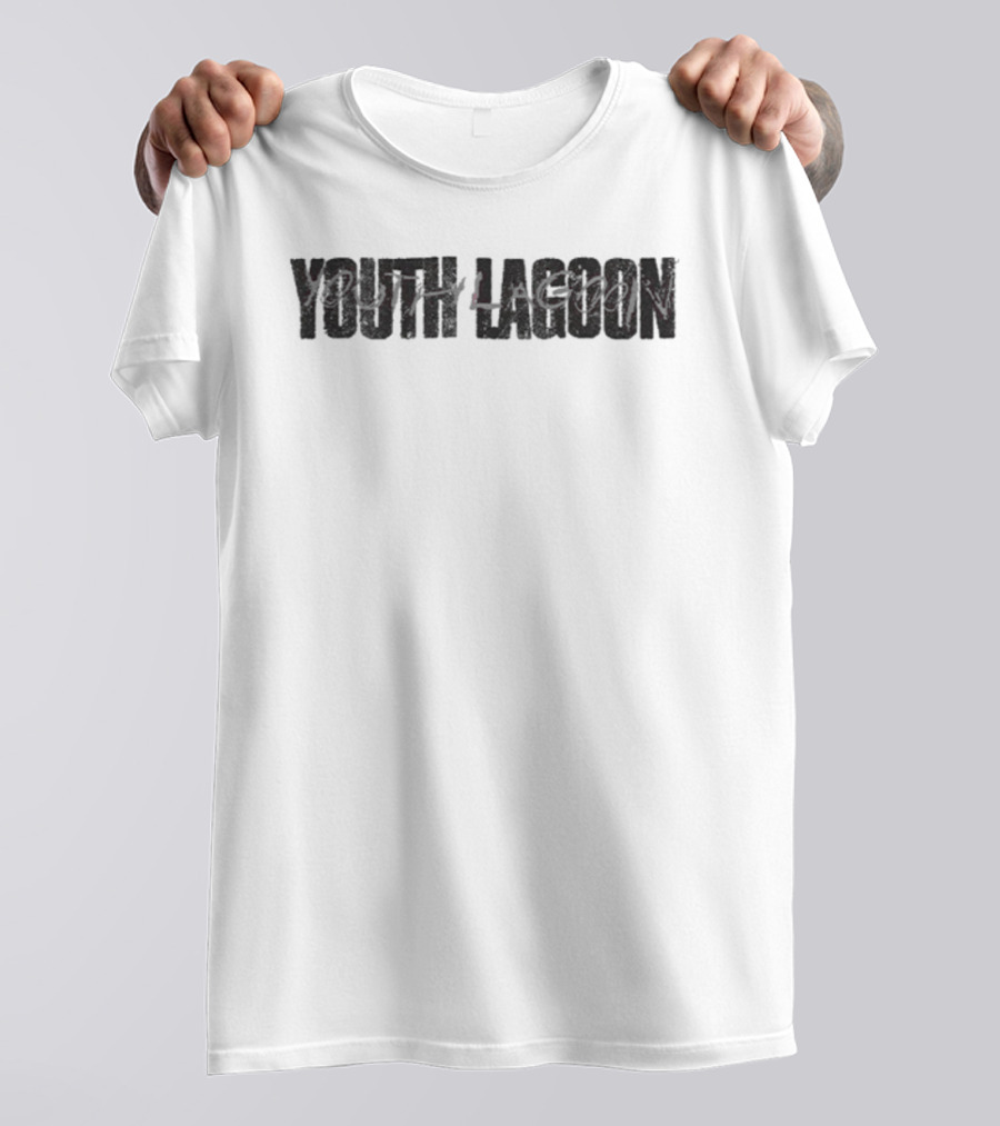Youth Lagoon Grunge-Inspired Text Print T-Shirt