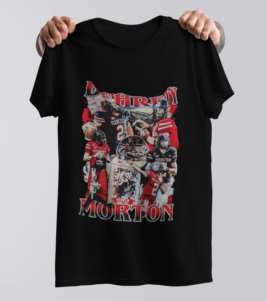 Behren Morton Texas Tech Red Raiders Football Player Collage T-Shirt