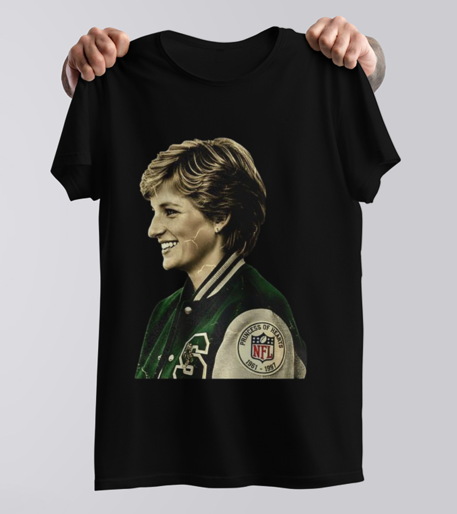 Diana Princess Of Hearts 1961-1997 NFL Philadelphia Eagles T-Shirt